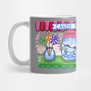 candy unicorn colorful art kids Mug